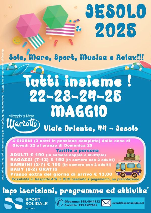 Tutti insieme a Jesolo 2025